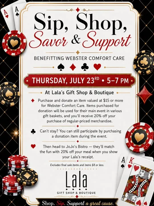 Sip, Shop, Savor & Support
